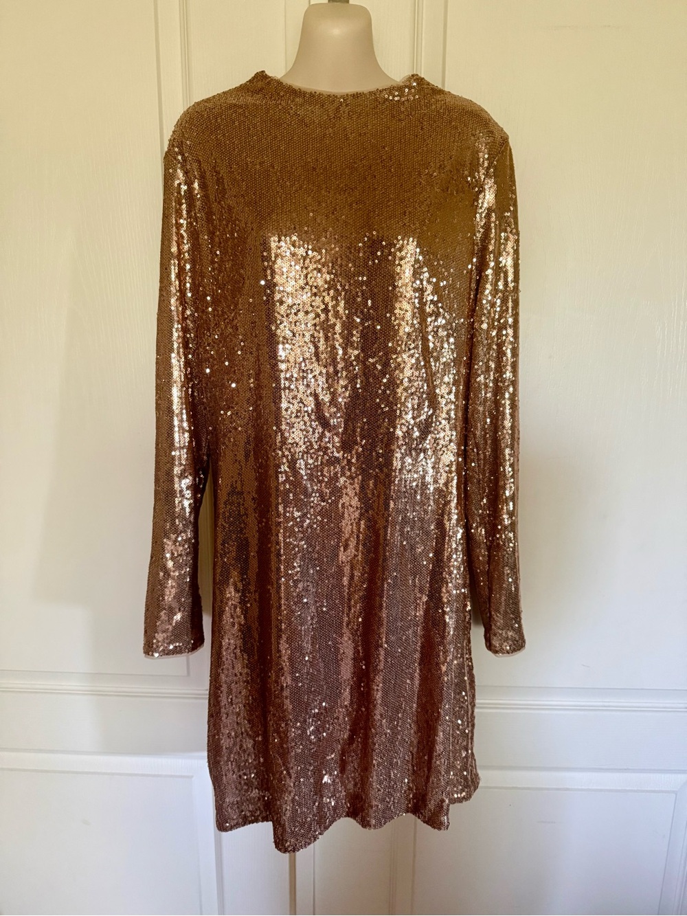 Calvin Klein Sequin Dress | Gold | Champagne | NWT